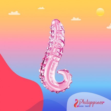 Kiss of Tongue Crystal Glass Dildo Anal Toy