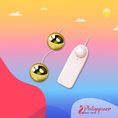 Multi Speed Golden Ben Wa Vibrating Balls Anal Vaginal BV-013